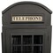 Homeroots Vintage Black Wooden Phone Booth Bar Cabinet 388605 - alternate 5