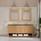 James Martin Vanities Solene 72" Double Vanity, Seaside Oak, w/ 3 CM Phantome Eclos Top D225-V72-SSO-3PHT - alternate 8