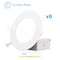 Infibrite 4 In 3000K Warm White 9W 750LM Thin LED Ceiling Light Kit, Dimmable, Wet Rated, 6PK IB-001-3-9W-WH-6PK - alternate 1