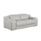 Homeroots 76in Light Gray and Silver Italian Leather Power Reclining Loveseat 633748 - alternate 7
