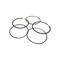 John Deere KIT PISTON RING SET STD., JOHN DEERE OEM HE113-0310 HE113-0310 - alternate 1