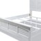 Homeroots White Plantation Shutter Distressed Solid Wood King Bed Frame 571394 - alternate 8