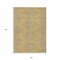 Homeroots 8' X 10' Gold And Ivory Geometric Washable Indoor Outdoor Area Rug 598743 - alternate 7