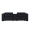 Homeroots 93in Black and Brown Leather Power Reclining Loveseat With Storage 720540 - alternate 5