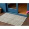 Homeroots 3' X 5' Linen And Gray Floral Washable Indoor Outdoor Area Rug 605741 - alternate 1
