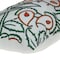 Homeroots 14" X 24" Green and White Cotton Lumbar Throw Pillow with Embroidery 529265 - alternate 4