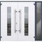 Vdomdoors Steel Double Doors Deux 5755 Gray Graphite Sidelight Exterior Window Stainless Inserts Single Moder DEUX5755DEXD-GRE-RH-W72+12 x H80 - alternate 5
