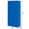 Sandusky Shelf Cabinet, 72 in H, 30 in W, 18 in D, Swing, Cam lock, 3 Shelves VF31301872-06 - alternate 5