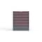 Strong Hold 6 drawer cabinet - (1x 3ft, 4x 4ft, 1x 5ft) - Red accents - Keyed Different S3036-PPDAS-0602DS - alternate 1