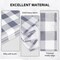 Simple Deluxe Buffalo Plaid Check Kitchen Tier Curtains, Short Small Window Gingham Curtain for Cafe, Bathroom, K HICURTBLKOUTBUFFALO2636WHTGRY - alternate 5