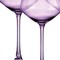 Homeroots Set of Four Purple Crystal Shallow Bowl Stemmed Coupe 485965 - alternate 4