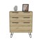 Homeroots 30" White Three Drawer Dresser 544024 - alternate 1