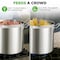 Nutrichef Stainless Steel Cookware Stockpot, 40 Quart Heavy Duty Induction Soup Pot With Stainless Steel Lid NCSPT40Q - alternate 3