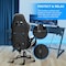 Yssoa Gaming Chair, Computer Chair with Footrest, Height Adjustable and 90 Deg-135 Deg Tilt Functio FNCHARGAME01BWFR - alternate 7
