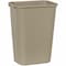 Rubbermaid Commercial Deskside 10 gal Rectangular Indoor Plastic Can, Beige, None, Plastic, 11 in FG295700BEIG - alternate 1
