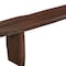 Homeroots 105in Brown Solid Wood Solid Wood Live Edge Dining Bench 636211 - alternate 8