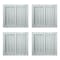 Mytee Products 44in x 44in Shipping Container Window w/ Security Bars PVC Sliding Window Dual Panes, 4PK CTL-WINDOWx4 - alternate 1