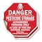 Signmission Danger Pesticide Storage Authorized, 6 inch X 6 inch, Vinyl Decal, 2PK OC-D-2PACK-6-45 - alternate 1