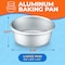 Emporio Kitchen Baking Pan, Anodized Aluminum Round Cheesecake Pan 8 in., Pressure Cooker and Air Fryer Compatible EMPBTS22 - alternate 6