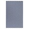 Homeroots 9' X 12' Navy Blue And Ivory Geometric Indoor Outdoor Area Rug 556336 - alternate 1