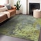 Homeroots 10' X 14' Fern Green Gray And Olive Green Abstract Washable Indoor Outdoor Area Rug 618231 - alternate 7