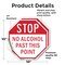 Signmission Stop No Alcohol Past This Point, 10 inch X 10 inch, Vinyl Decal, 2PK OC-D-2PACK-10-222 - alternate 4