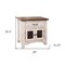Homeroots 27" White One Drawer Nightstand 527052 - alternate 5