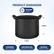 Ipower YSSOA Grow Bags 1 Gallon 300G Reusable Breathable Gardening Pots w/ Handles Non-Woven Fabric, 24PK GLGROWBAG1X6BLKX4 - alternate 2