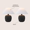 Jonathan Y Delphi 18.25" Minimalist Scandinavian Resin/Iron LED Table Lamp, Matte Black, 2PK JYL5600A-SET2 - alternate 4