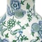 Homeroots 19" White Blue And Green Floral Urn Porcelain Table Vase 574212 - alternate 4