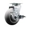 Service Caster 5 Inch Thermoplastic Rubber Swivel Caster with Ball Bearing and Brake SCC SCC-20S520-TPRBD-TLB - alternate 1