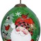 Homeroots Plaid Santa with Cardinals Hand Painted Mouth Blown Glass Ornament 477496 - alternate 3