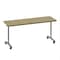 Correll Rectangle Premium Sit To Stand HPL Flip Top Table, 72 in W, 28 in to 38 in H, Particleboard Top FTS3072-16-14-16 - alternate 1