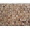 Homeroots Brown 3D Embossed Block Teak Reclaimed Wood Decorative Wall Panels 617485 - alternate 5