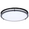 Nuvo Glamour LED 17 Inch Flush Mount Black Finish 27K/3K/35K/4K/5K CCT Selectable 62/1977 - alternate 5