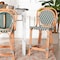 Bali & Pari Mattie Natural Rattan Bistro Counter Stool, Green 269-14769-ZORO - alternate 7