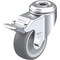 Blickle Kingpin Swivel Caster, TPR, 3-1/8", Brake LKRA-TPA 80G-FI - alternate 1