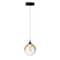 Euf Iissa, Pendant, 6", Matte Black, Amber Glass 50250-035 - alternate 1