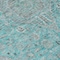 Homeroots 8' Aqua And Teal Blue Round Medallion Washable Indoor Outdoor Area Rug 616258 - alternate 4