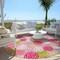 Homeroots 8' Pink Green And Ivory Round Polka Dot Washable Indoor Outdoor Area Rug 594276 - alternate 6