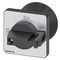 Siemens selector switch, black 48x48 mm Front plate mounting Central hole mounting 3LD9343-4C - alternate 1