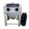 American Hawk Industrial 38inx 60in Abrasive Sandblasting Cabinet With Pneumatic Blaster, With Dust Collector Light Grey 2022EB-GRY - alternate 1