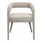 Homeroots Set of Two Ivory Upholstered Linen Open Back Dining Side Chairs 558310 - alternate 6