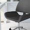 Martha Stewart Tyla Upholstered Office Chair in Gray/Polished Nickel CH-220921-5-GY-MS - alternate 8