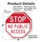Signmission Stop No Public Access, 6 inch X 6 inch, Plastic Sign, 2PK OC-P-2PACK-6-263 - alternate 5