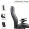Leisuremod Maxwell High Back Leather Executive Office Chair, Tilt Lock MO20BLL - alternate 6