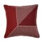 Homeroots 20" Red and White Geometric Cotton Throw Pillow With Embroidery 549400 - alternate 7