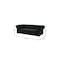 Homeroots 91" Black Velvet Chesterfield Solid Wood Sofa 543955 - alternate 6