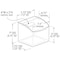 Azar Displays Clear Styrene Candy Bin Hinged Lid with Price Tag Slot, 7"H x 7.75"W x 7.75"D 400433 - alternate 4