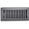 Sierra Grates 4 in. H X 14 in. W Powder Coat Steel, Granite Grey Floor Register CTP414-GRY - alternate 1